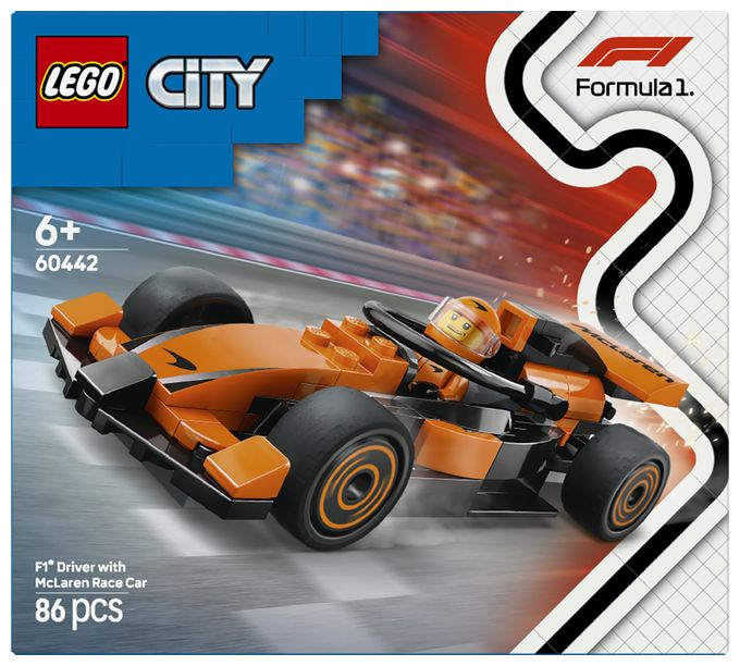 F1® Rennfahrer mit McLaren Rennauto 