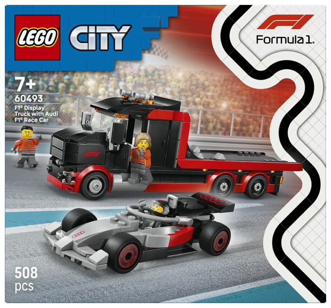 F1® Truck mit Audi F1® Rennwagen 