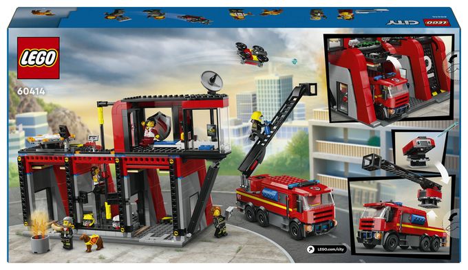 Feuerwehrstation mit Drehleiterfahrzeug 