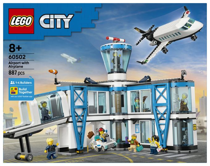 Flughafen mit Flugzeug 
