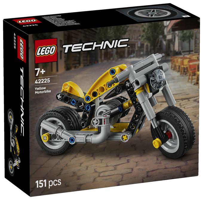 Gelbes Motorrad 