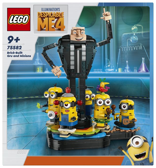 Gru und die Minions aus LEGO® Steinen 