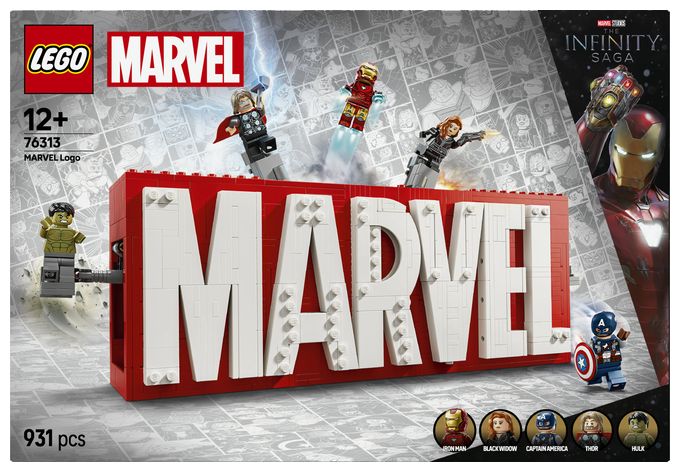 MARVEL Logo & Minifiguren 