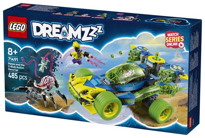 Mateo mit dem Z-Blob Action-Rennwagen 