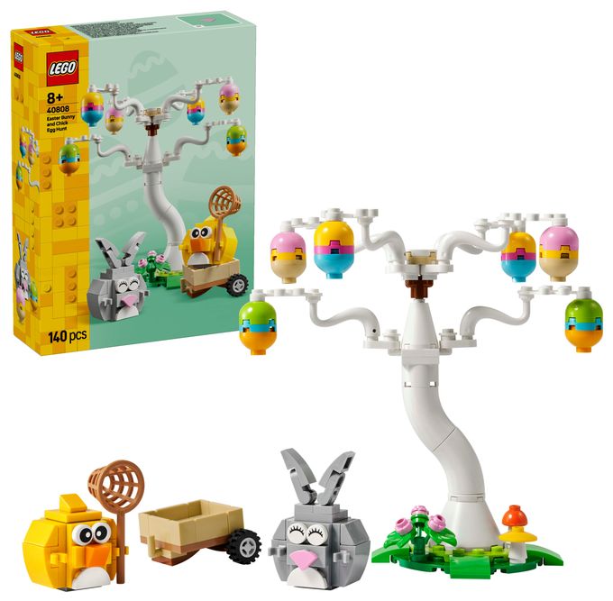 Osterhase und Ostereiersuche 