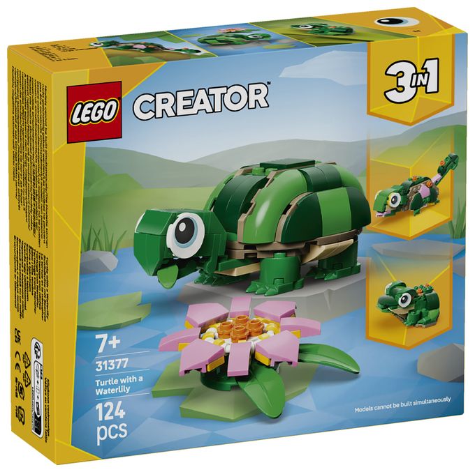 Schildkröte mit Seerose 