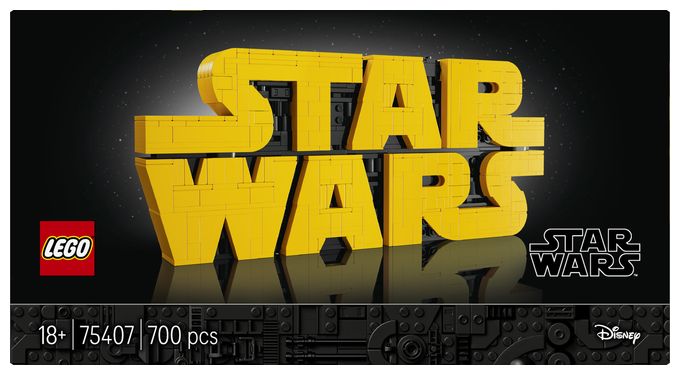 Star WarsTM Logo aus LEGO Steinen 