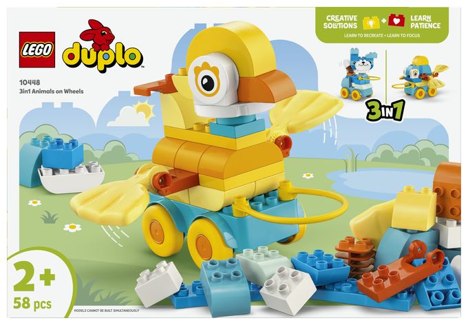 Tiere auf Rädern 3-in-1-Set 