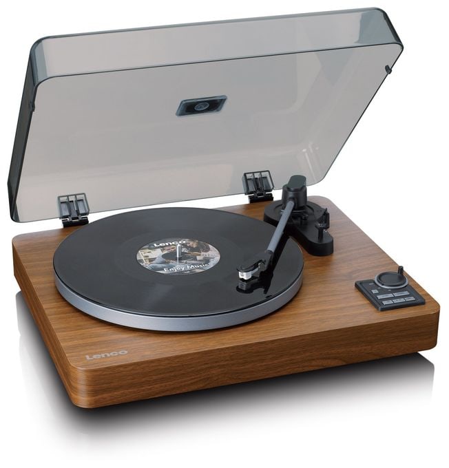 Audio-Plattenspieler mit Riemenantrieb  LBTA-165WD (Schwarz, Holz) 