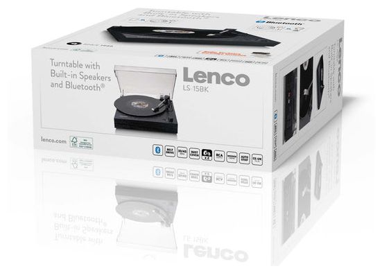 Audio-Plattenspieler mit Riemenantrieb  LS-15BK (Schwarz) 