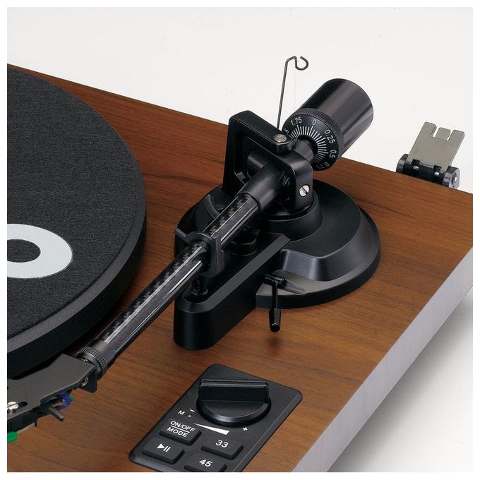 Audio-Plattenspieler mit Riemenantrieb  LS-600 (Schwarz, Holz) 