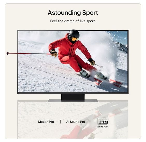 QNED 109,2 cm (43 Zoll) Fernseher 4K Ultra HD VESA 200 x 200 mm 43QNED87B6A 