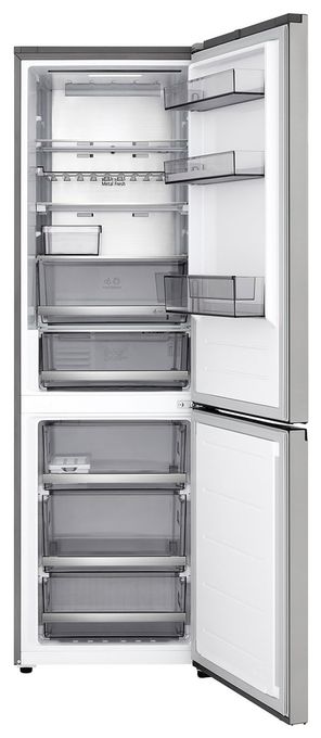 220 l / 113 l Kühl-Gefrierkombi freistehend NoFrost 108 kWh Jahr  GBBS514AMB (Edelstahl) 