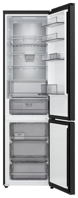 262 l / 113 l Kühl-Gefrierkombi freistehend NoFrost 112 kWh Jahr  GBBS524AEV (Schwarz) 