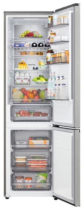 262 l / 113 l Kühl-Gefrierkombi freistehend 112 kWh Jahr  GBBS525APY (Silber) 