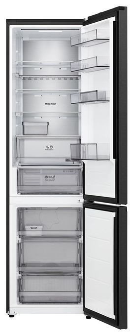 262 l / 113 l Kühl-Gefrierkombi freistehend 175 kWh Jahr  GBBS525CEV (Schwarz) 