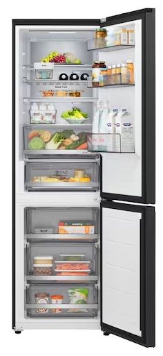 220 l / 113 l Kühl-Gefrierkombi freistehend 108 kWh Jahr  GBBS716AEV (Schwarz) 