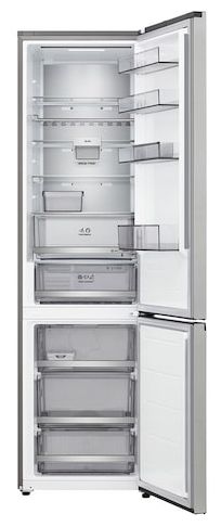 262 l / 113 l Kühl-Gefrierkombi freistehend NoFrost 139 kWh Jahr  GBBS726BPY (Silber) 