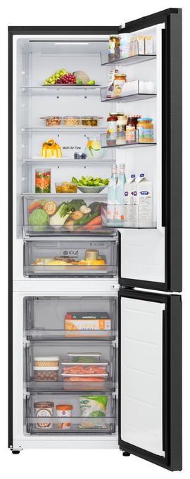 262 l / 113 l Kühl-Gefrierkombi freistehend NoFrost 175 kWh Jahr  GBBSJ2CCEP (Schwarz) 
