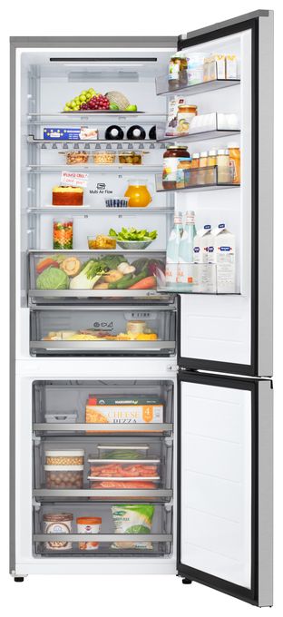 326 l / 139 l Kühl-Gefrierkombi freistehend NoFrost 191 kWh Jahr  GBBW322CPY (Silber) 