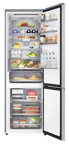 326 l / 139 l Kühl-Gefrierkombi freistehend NoFrost 191 kWh Jahr  GBBW726CPY (Silber) 