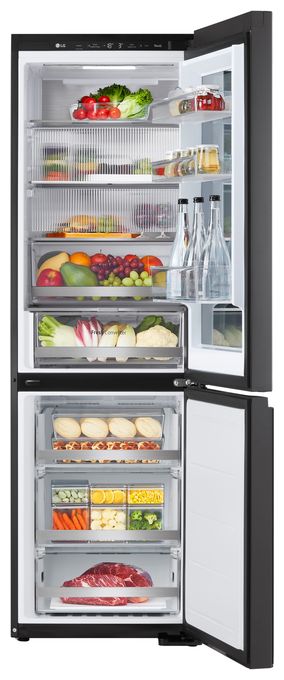 239 l / 110 l Kühl-Gefrierkombi freistehend NoFrost 172 kWh Jahr  GBG5160CEV (Schwarz) 