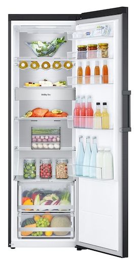 386 l / 386 l Kühlschrank freistehend EEK: C 77 kWh Jahr  GLM71MCCSX (Schwarz) 