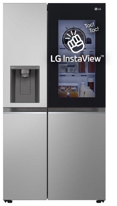 Side-by-Side Kühl-/ Gefrierkombination 416 l / 219 l 350 kWh NoFrost 1790 mm x 913 mm  GSGV81PYLL (Silber) 
