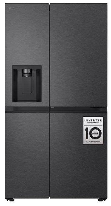 Side-by-Side Kühl-/ Gefrierkombination 417 l / 221 l 347 kWh NoFrost 1790 mm x 913 mm  GSJC40EPPE (Schwarz) 