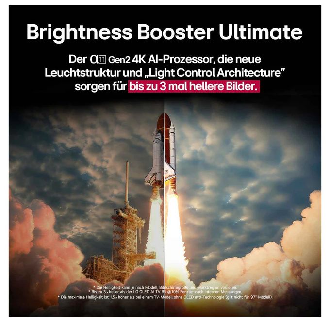 OLED 2,46 m (97 Zoll) Fernseher 4K Ultra HD VESA 600 x 400 mm OLED97M59LA 