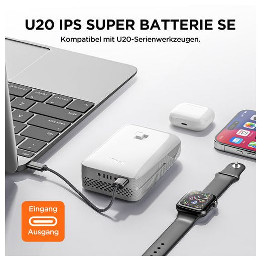 Litheli U20 Handy+ Akku-Laubbläser mit Akku 2 * 2/0Ah SE 