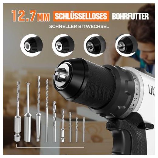 U20 Akku Bohrschrauber mit Akku 20V 2,0Ah 