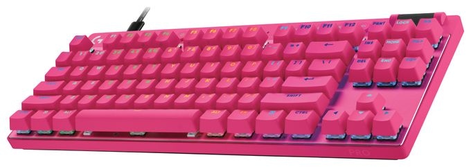 LED Gaming Tastatur USB  Pro X TKL Rapid (Pink) 