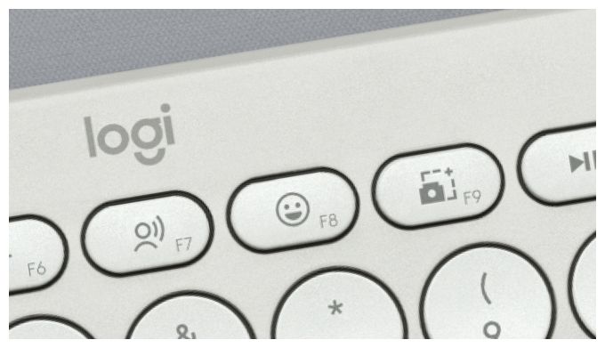 Universal Tastatur Bluetooth  Pebble Keys 2 K380s (Weiß) 