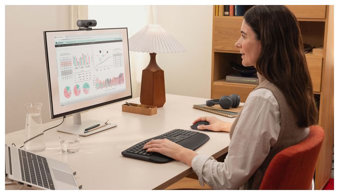 Universal Tastatur RF Wireless + Bluetooth 2.4 GHz  MK880 Signature Comfort Plus Combo (Graphit) 