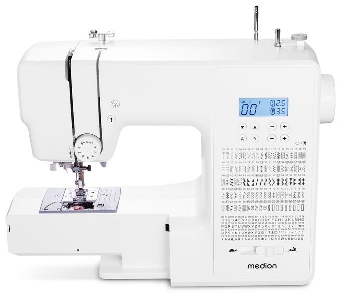 LIFE® Digitale Nähmaschine SD36 (MD11881) einstellbare Stichlänge und Stichbreite, 270 Stichmuster, Integriertes Zubehörfach, 36 Watt Motorleistung 