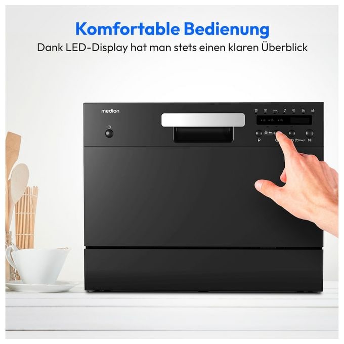 60 cm Geschirrspüler unterbaufähig Leise 6 Maßgedecke aquaStop Funktion Life DWT60 MD37496 