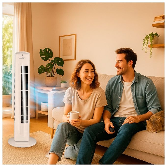 Turmventilator Stand 61 dB  Life E11TF (Weiß) 