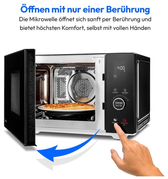 Freistehende Mikrowelle 900 W Größe: mittel 10 Stufen Grill  MD12041 (Schwarz) 