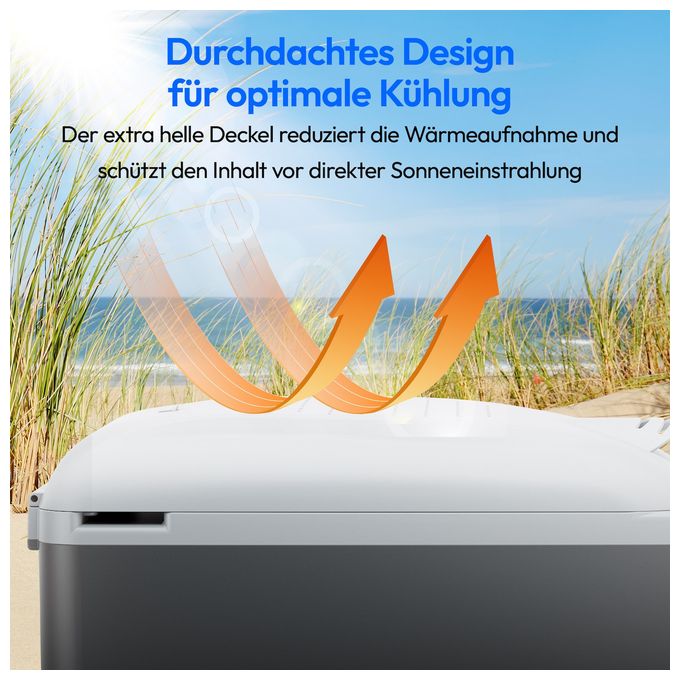 16 l Kühlbox 57 W  MD13100 (Grau, Weiß) 