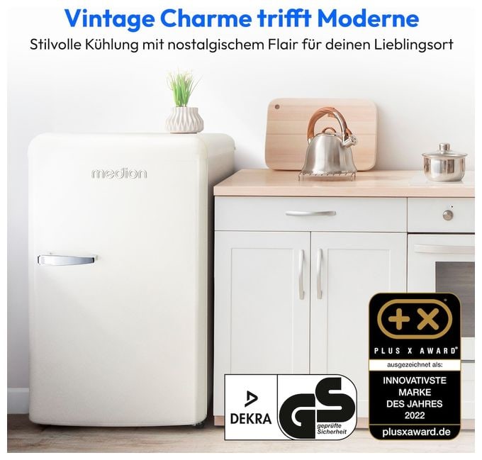 91 l Kühlschrank freistehend EEK: E 85 kWh Jahr  MD37800 (Cremefarben) 