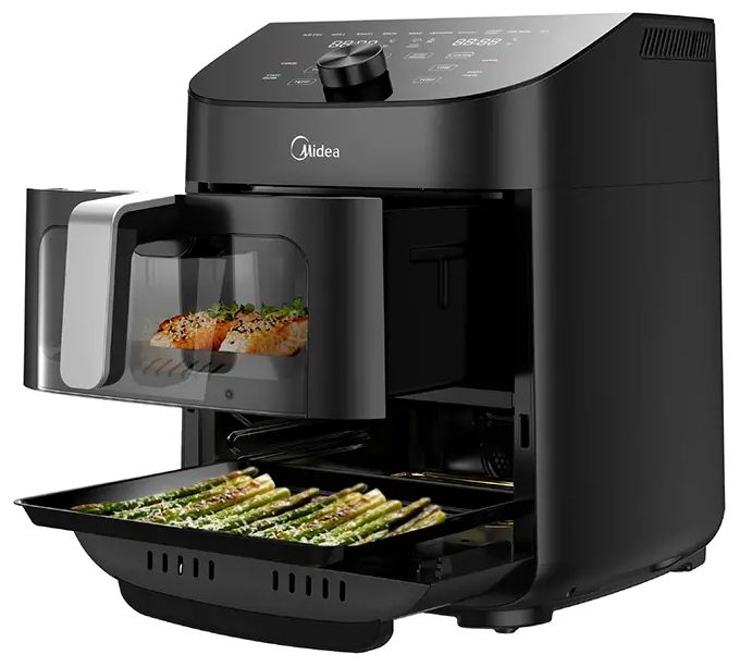 Doppel Heißluftfritteuse 11 l 1700 W  MAD1100DADK (Schwarz) 