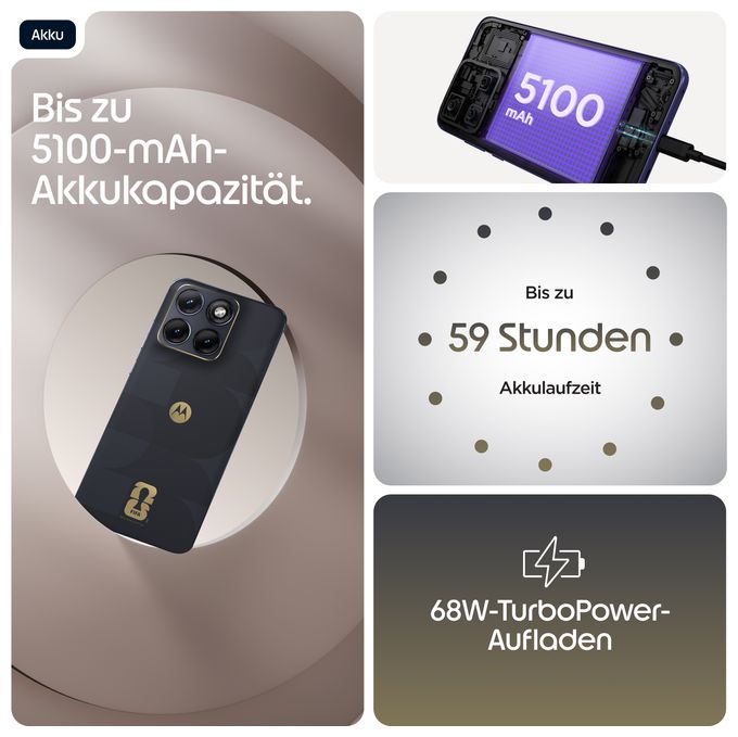 256 GB 5G Smartphone 17,2 cm (6.78") Android 50 MP Dual Kamera Dual Sim WiFi 6E (PANTONE Silhouette) Edge 70 Fusion FIFA Edition 