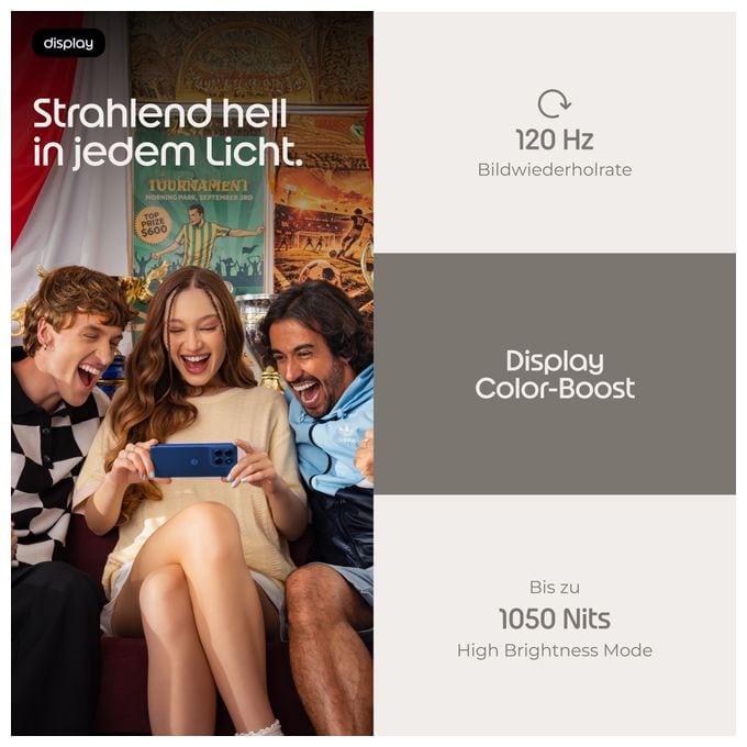 128 GB 5G Smartphone 16,9 cm (6.67 Zoll) Android 50 MP Einzelne Kamera Kamera Dual Sim WiFi 5 (PANTONE Nautical Blue) Moto G37 