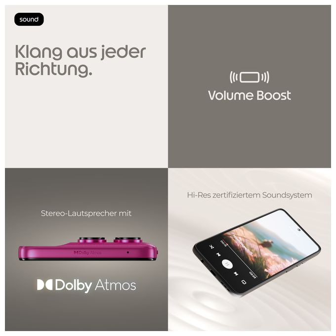 128 GB 5G Smartphone 16,9 cm (6.67 Zoll) Android 108 MP Dual Kamera Dual Sim WiFi 5 (PANTONE Fuchsia Red) Moto G47 