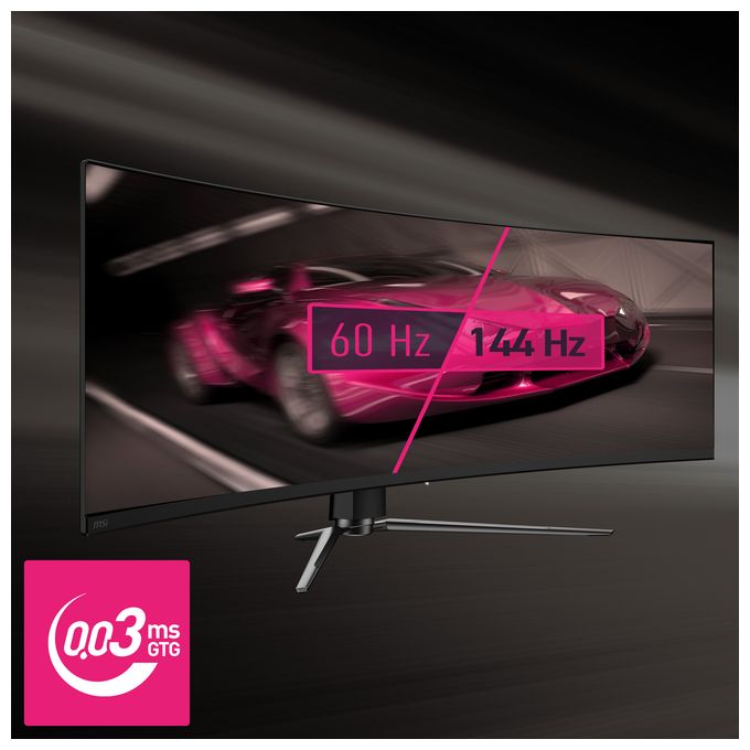 Quad HD Monitor 124,5 cm (49 Zoll) 32:9 0,03 ms 250 cd/m²  MPG 491CQPDE QD-OLED (Schwarz) 