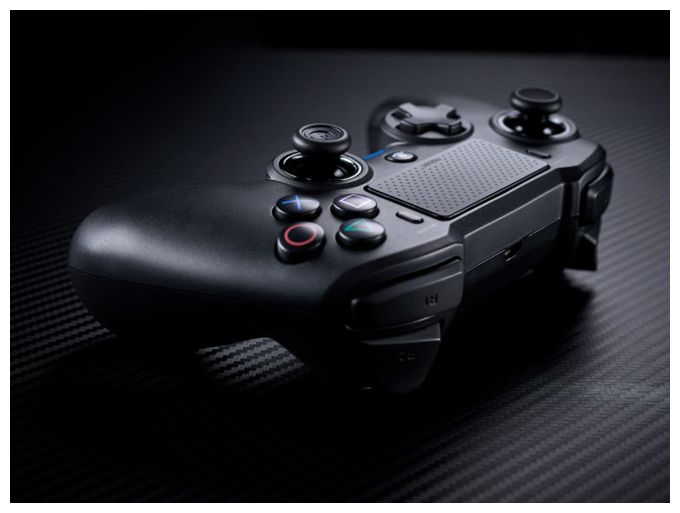 Analog / Digital Gamepad für PC, PlayStation 4  Asymmetric Wireless Controller (Schwarz) 
