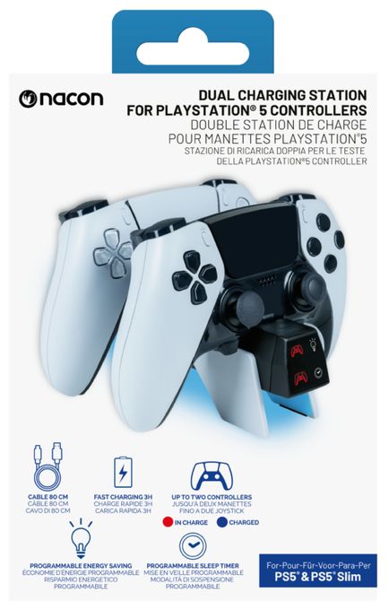 Ladestation PlayStation PS5 Kabelgebunden  Dual Charger V4 (Schwarz, Weiß) 