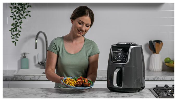 Heißluftfritteuse 5,2 l 1750 W  AF160EU MAX (Grau) 