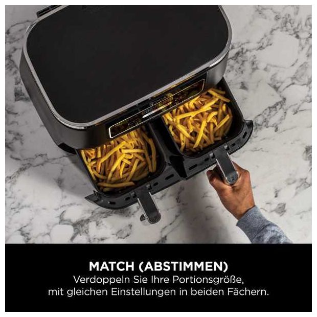 Doppel Heißluftfritteuse 7,6 l 2400 W  AF200EU (Schwarz) 
